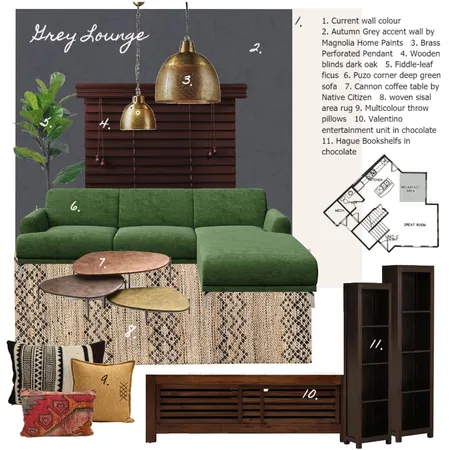Clay Avenue Lounge Grey Interior Design Mood Board by Valeria on Style Sourcebook