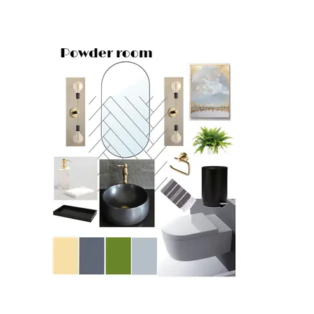 Powder Room Interior Design Mood Board by clara.keqing on Style Sourcebook