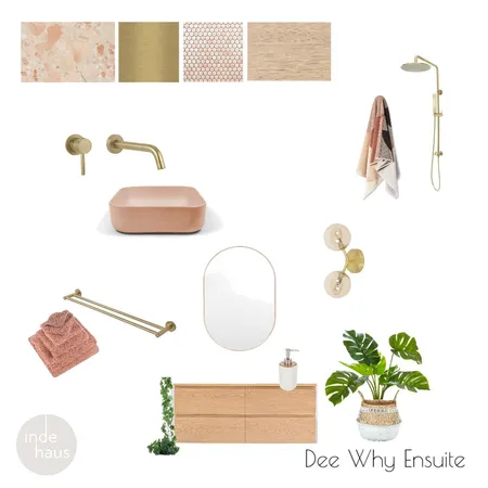 Dee Why Pink Ensuite Interior Design Mood Board by indehaus on Style Sourcebook