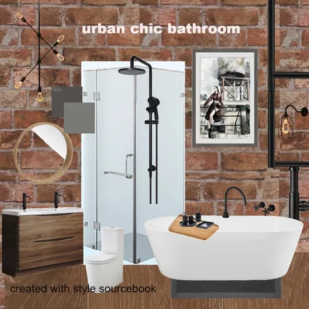 urban chic bathroom Interior Design Mood Board by Mollynobelius on Style Sourcebook