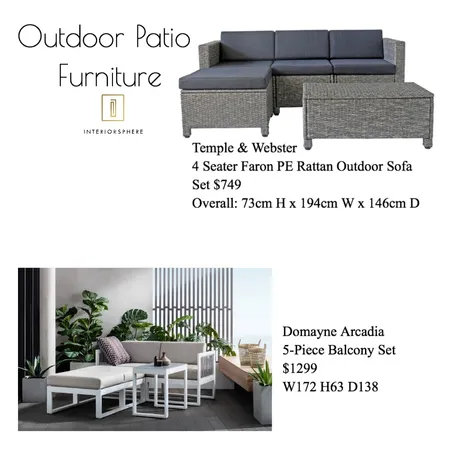 9 Burt St Rozelle Outdoor Patio Furniture Interior Design Mood Board by jvissaritis on Style Sourcebook