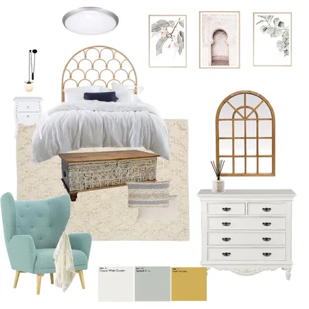 Airy Bedroom Interior Design Mood Board by OttayCunha on Style Sourcebook