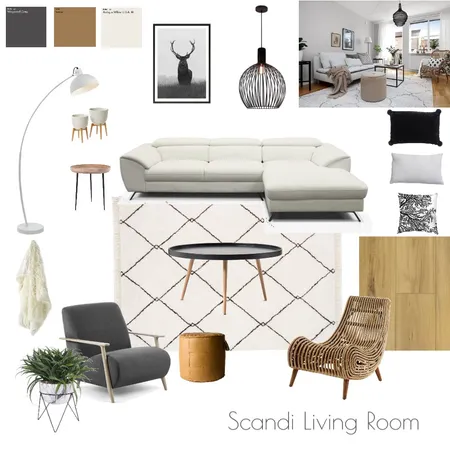 Scandi Living Room Interior Design Mood Board by CarlaKM on Style Sourcebook