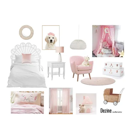 Amber's Big Girl Bedroom Interior Design Mood Board by dezine_interiors on Style Sourcebook