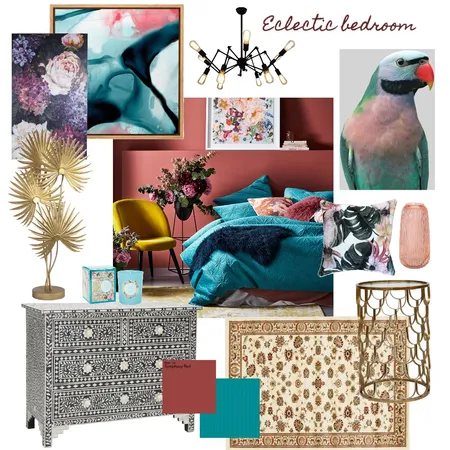 Eclectic Bedroom Interior Design Mood Board by judithscharnowski on Style Sourcebook