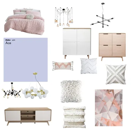 Girls Bedroom Interior Design Mood Board by Perla on Style Sourcebook