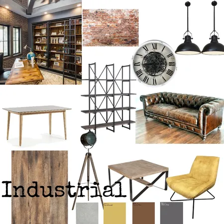 Industrial-Module 3 Interior Design Mood Board by Kmanntai on Style Sourcebook