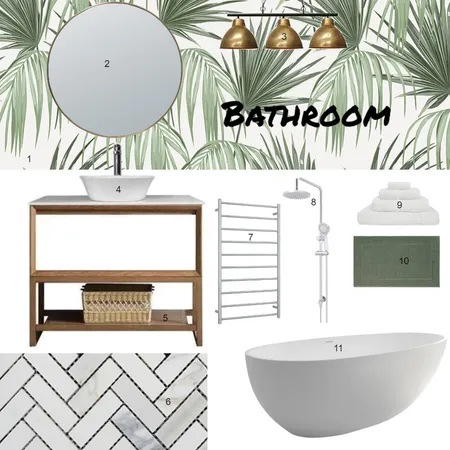 bathroom Interior Design Mood Board by CHELSEASATHERLEY on Style Sourcebook