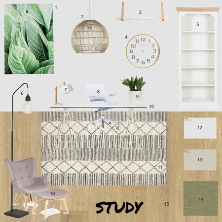 study Interior Design Mood Board by CHELSEASATHERLEY on Style Sourcebook