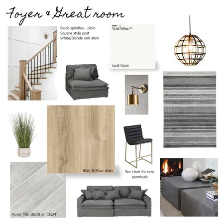 Foyer & Great Room Interior Design Mood Board by StephTaves on Style Sourcebook