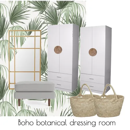 Boho Botanical Dressing Room Interior Design Mood Board by sarahsnowchic on Style Sourcebook