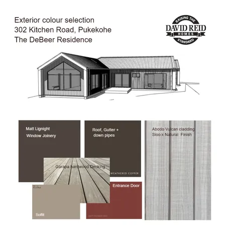 Client Exterior Colour Interior Design Mood Board by David Reid Homes Pukekohe on Style Sourcebook