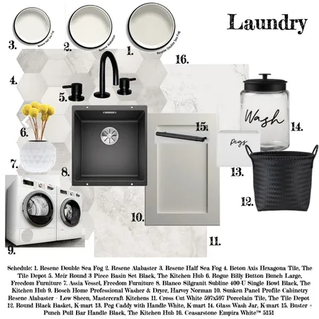 Laundry - Assignment 9 Interior Design Mood Board by Janine Thorn on Style Sourcebook