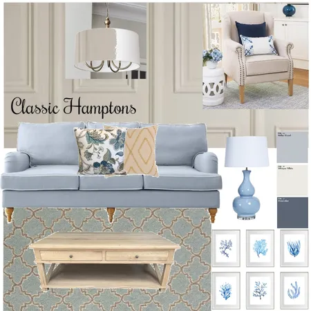 Classic Hamptons Interior Design Mood Board by christina_helene designs on Style Sourcebook
