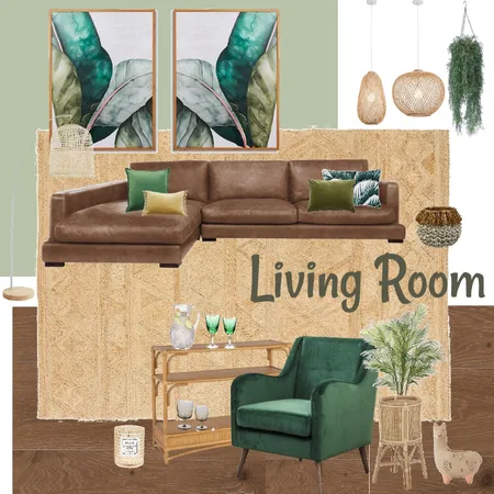 Earthy Living room Interior Design Mood Board by Tiff Wood on Style Sourcebook