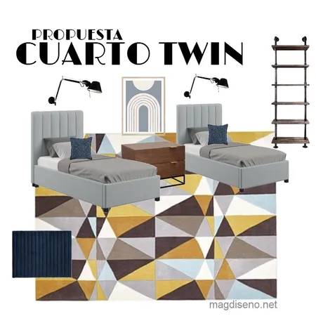 Cuarto Twin Interior Design Mood Board by magdiseno on Style Sourcebook