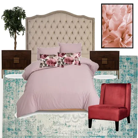 Floral vintage modern bedroom Interior Design Mood Board by Rebone on Style Sourcebook