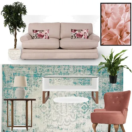 Floral vintage modern living room Interior Design Mood Board by Rebone on Style Sourcebook