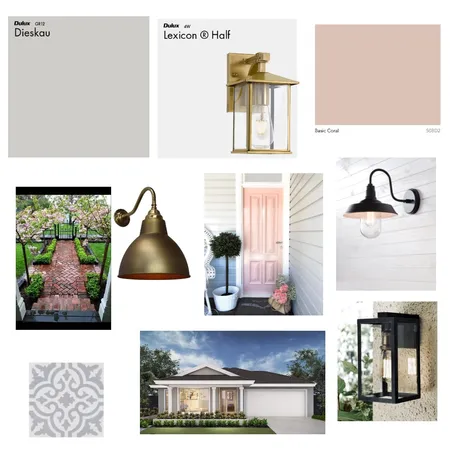 Front facade Interior Design Mood Board by Be on Style Sourcebook