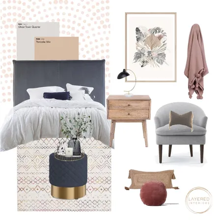 Boho Bedroom Interior Design Mood Board by JulesHurd on Style Sourcebook