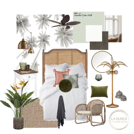Relaxed Resort Guest Bedroom Interior Design Mood Board by JulesHurd on Style Sourcebook