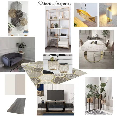 Wohn-und Esszimmer Interior Design Mood Board by jill_cathrin on Style Sourcebook