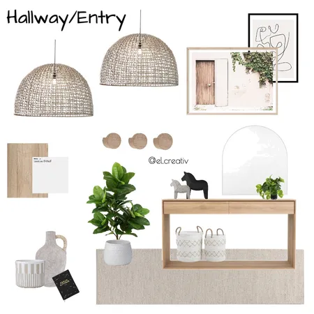 Hallway/entry Interior Design Mood Board by el.creativ on Style Sourcebook