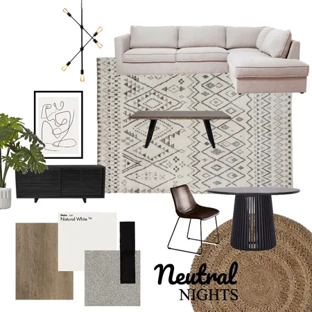 Neutral Nights Interior Design Mood Board by MadsG on Style Sourcebook