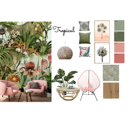 Tropical Interior Design Mood Board by JenQ on Style Sourcebook