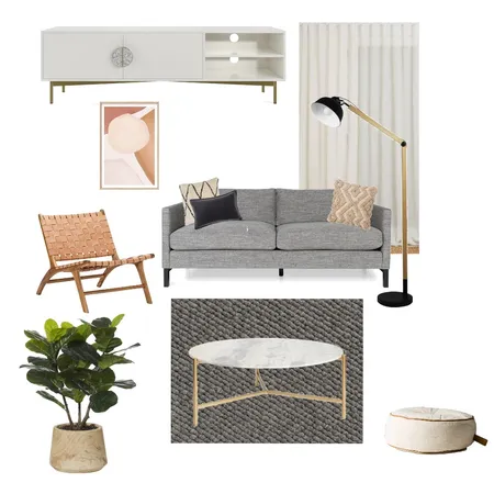 Living room Gold&Grey Interior Design Mood Board by SophieSh on Style Sourcebook