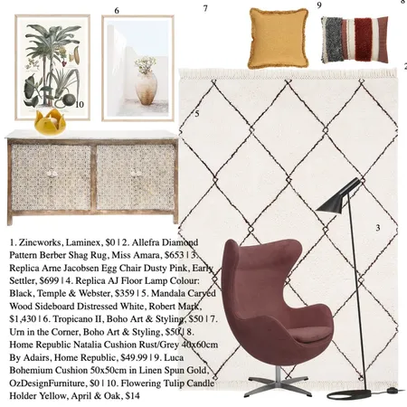 Boho Chic Mood board Interior Design Mood Board by designurlifeblog on Style Sourcebook