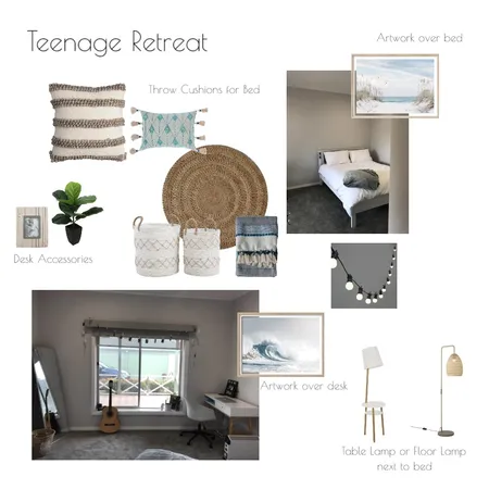 Teenage Bedroom Interior Design Mood Board by Tragardh Interiors on Style Sourcebook