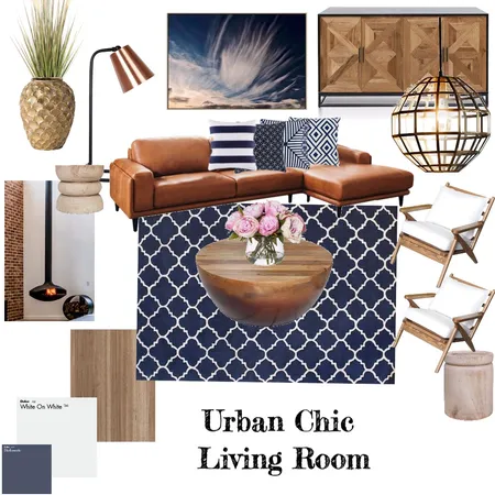 Urban Chic Living Room Interior Design Mood Board by Copper & Tea Design by Lynda Bayada on Style Sourcebook