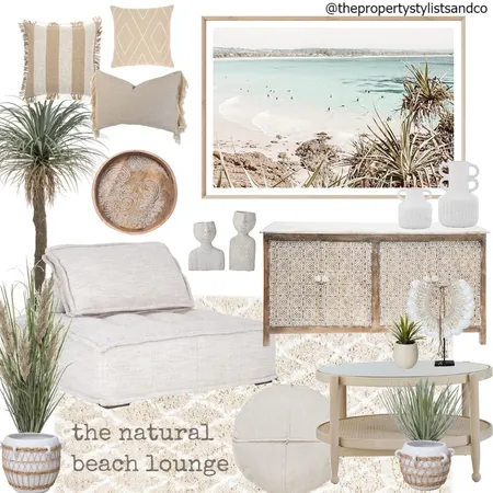 The Natural Beach Lounge Interior Design Mood Board by The Property Stylists & Co on Style Sourcebook