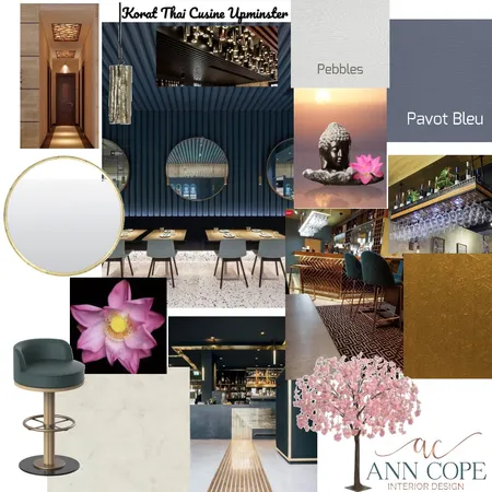 Thai Resturant Interior Design Mood Board by AnnCope on Style Sourcebook