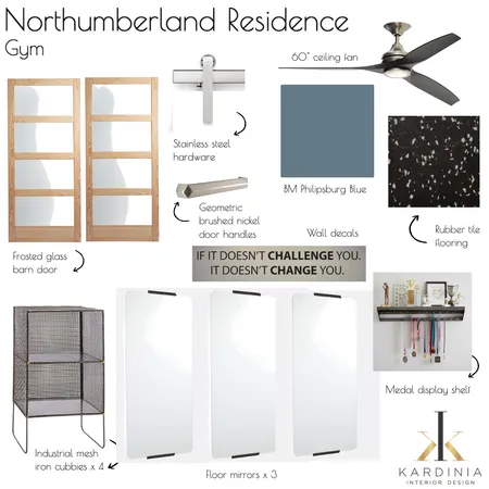 Northumberland Residence - Gym Interior Design Mood Board by kardiniainteriordesign on Style Sourcebook