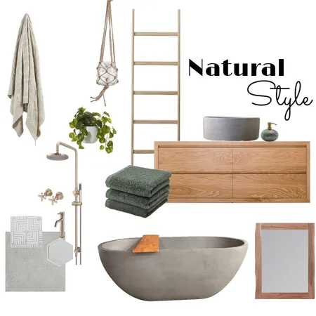 Natural Style - Bathrrom Interior Design Mood Board by tamikahhoffman on Style Sourcebook