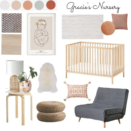 Gracie's Nursery Interior Design Mood Board by VickyW on Style Sourcebook