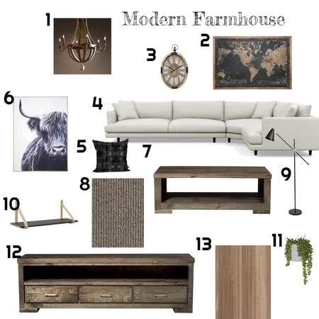 Modern farmhouse Interior Design Mood Board by Prismidy on Style Sourcebook