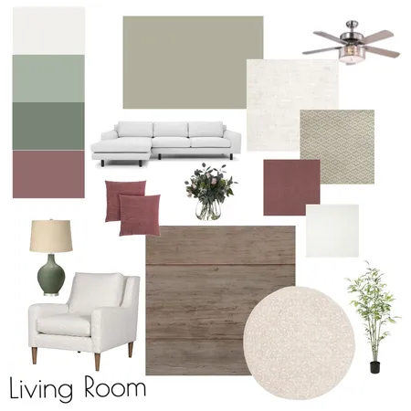 Farmhouse Living Room Interior Design Mood Board by ablovett on Style Sourcebook