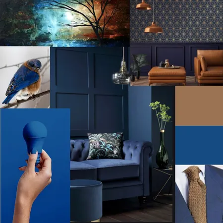 classic blue and brown Interior Design Mood Board by rich on Style Sourcebook