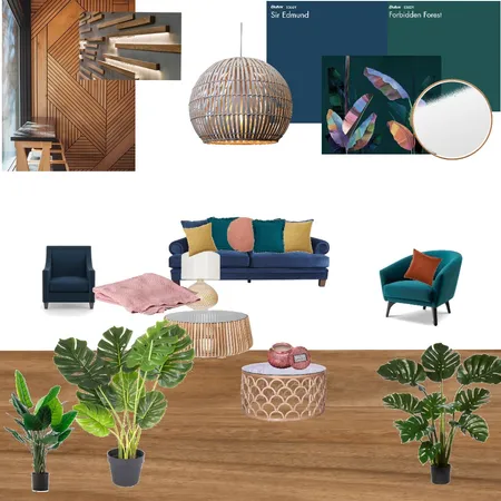 Tropical Living room Interior Design Mood Board by ZLDesgns on Style Sourcebook