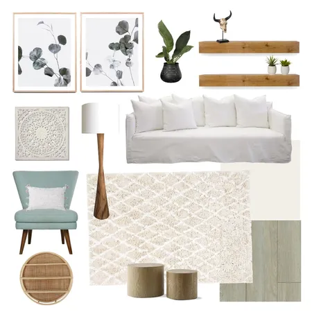Coastal Scandi Living room Interior Design Mood Board by janiehachey on Style Sourcebook