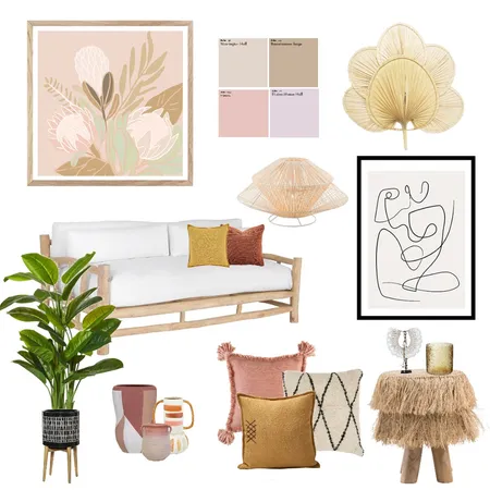 Simply Boho Interior Design Mood Board by Rhea Panizon Interiors on Style Sourcebook