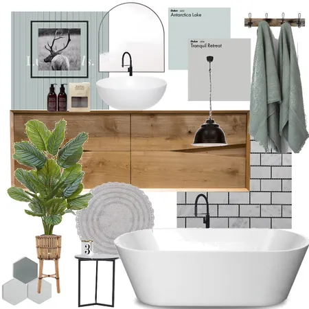 modern farmhouse bathroom Interior Design Mood Board by brookeshawl on Style Sourcebook
