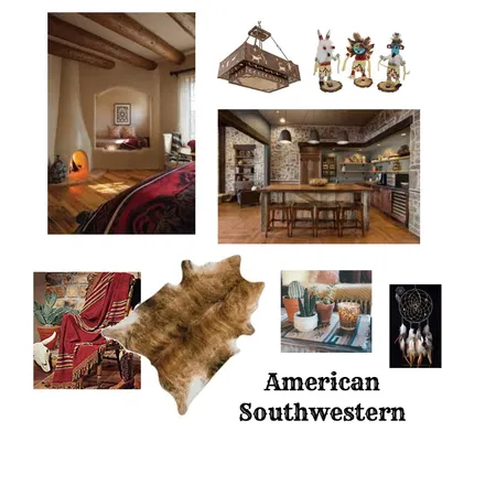 American Southwestern Interior Design Mood Board by Mondrianbird on Style Sourcebook