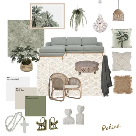 Tropical Boho Interior Design Mood Board by Polina on Style Sourcebook