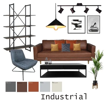 Industrial 1 Interior Design Mood Board by MACARENABROCHERO on Style Sourcebook