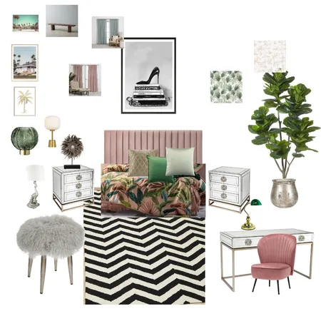Hollywood bedroom Interior Design Mood Board by mjanainab on Style Sourcebook