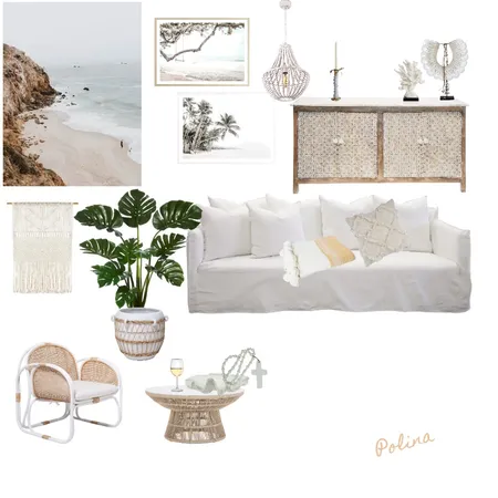Coastal Living Room Interior Design Mood Board by Polina on Style Sourcebook